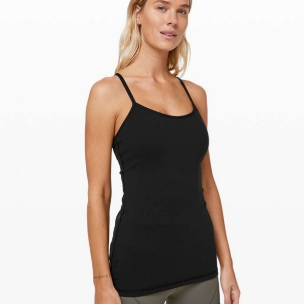 Lululemon Black Power Y Tank Size 8/10